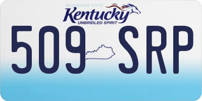 KY license plate 509SRP