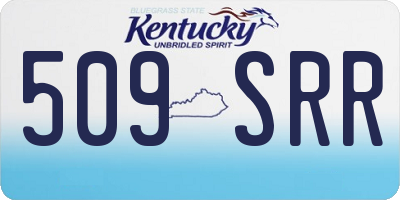 KY license plate 509SRR