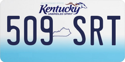KY license plate 509SRT