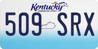 KY license plate 509SRX