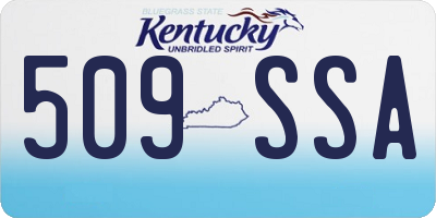 KY license plate 509SSA