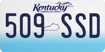 KY license plate 509SSD