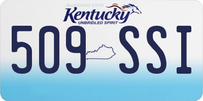 KY license plate 509SSI