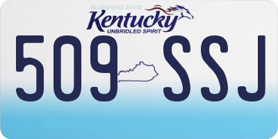 KY license plate 509SSJ