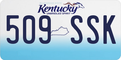 KY license plate 509SSK