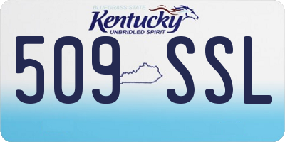 KY license plate 509SSL
