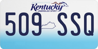 KY license plate 509SSQ