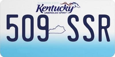 KY license plate 509SSR