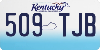 KY license plate 509TJB