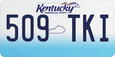 KY license plate 509TKI