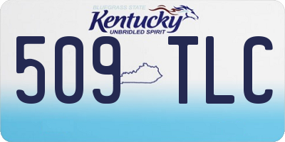 KY license plate 509TLC