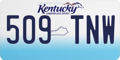 KY license plate 509TNW