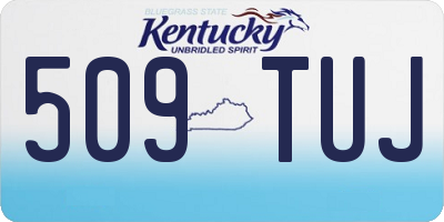 KY license plate 509TUJ