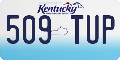 KY license plate 509TUP