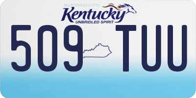 KY license plate 509TUU