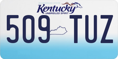 KY license plate 509TUZ