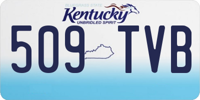KY license plate 509TVB