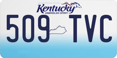 KY license plate 509TVC