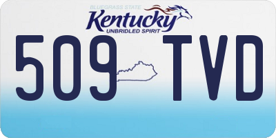 KY license plate 509TVD