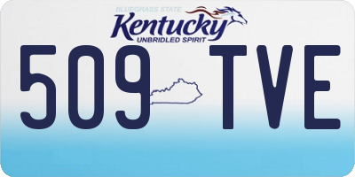 KY license plate 509TVE