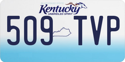 KY license plate 509TVP