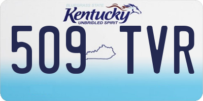 KY license plate 509TVR
