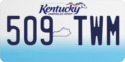 KY license plate 509TWM