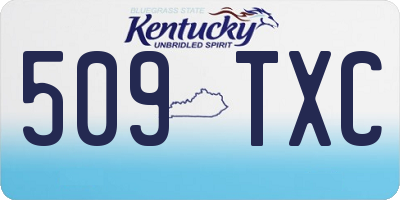 KY license plate 509TXC