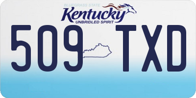 KY license plate 509TXD