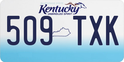 KY license plate 509TXK
