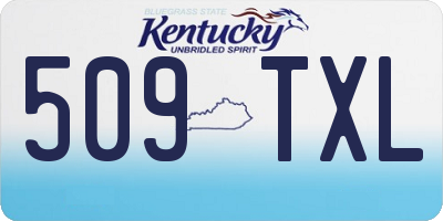 KY license plate 509TXL
