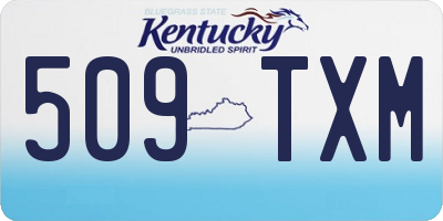 KY license plate 509TXM