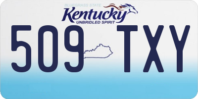 KY license plate 509TXY