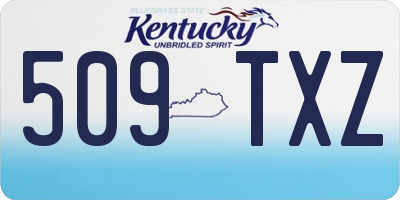 KY license plate 509TXZ