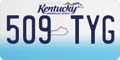 KY license plate 509TYG