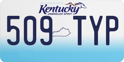 KY license plate 509TYP