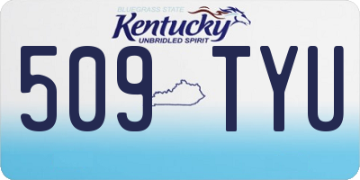 KY license plate 509TYU