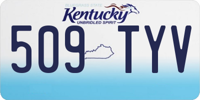 KY license plate 509TYV