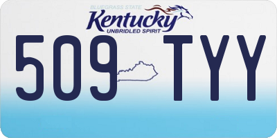 KY license plate 509TYY