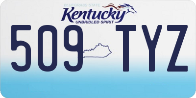 KY license plate 509TYZ