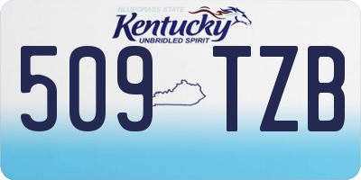 KY license plate 509TZB