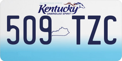 KY license plate 509TZC