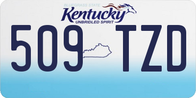KY license plate 509TZD