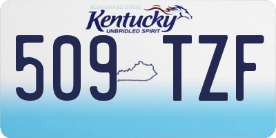 KY license plate 509TZF