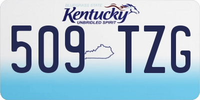 KY license plate 509TZG