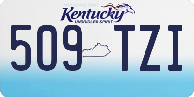 KY license plate 509TZI