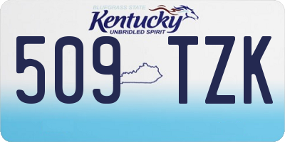 KY license plate 509TZK