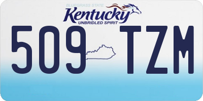 KY license plate 509TZM