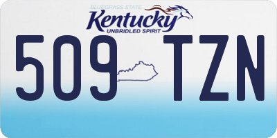KY license plate 509TZN