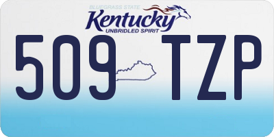 KY license plate 509TZP